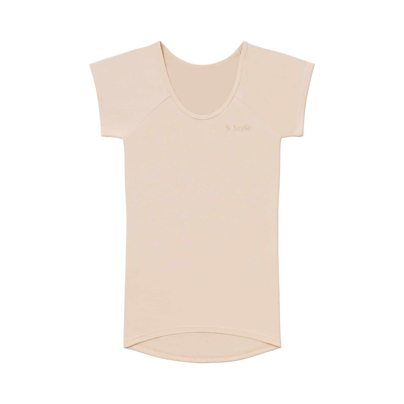 スタイル ビーエックス インナーウェア（Uネック半袖）ベージュ S